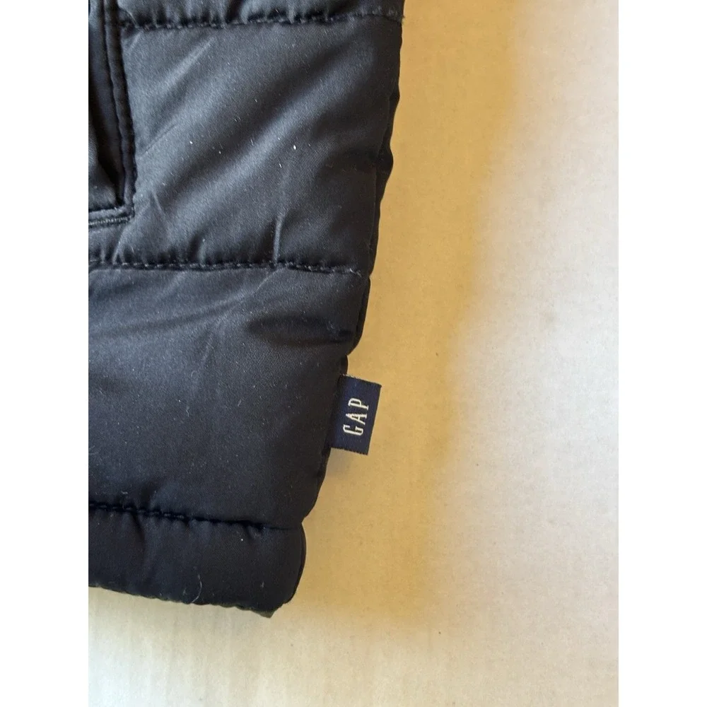 Gap‎ Boys Reversible Black Dinosaur Camouflage Puffer Jacket Cold Control Sz 4